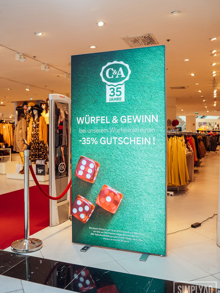 Druckerei, Druck, Textilrahmen mit Gummilippe und LED Beleuchtung