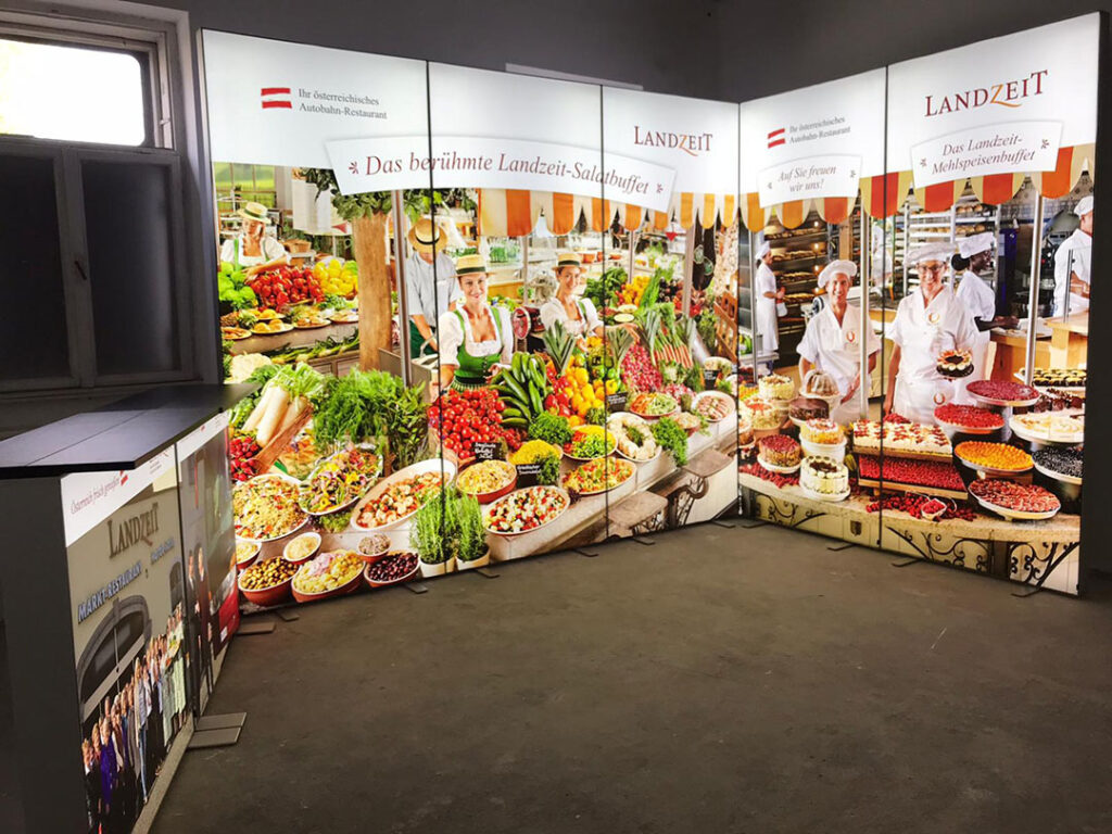 Druckerei, Druck, Textilrahmen mit Gummilippe und LED Beleuchtung